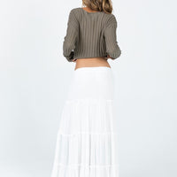 Miriah Maxi Skirt White Low Impact