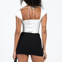 Karley Low Waist Mini Skirt Black