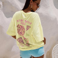Made With Love Graphic Top Pastel Yellow