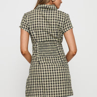 Motley Mini Dress Brown Check