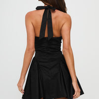 Karisse Halter Mini Dress Black