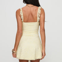 Beacall Mini Dress Lemon