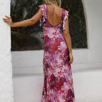 Soleila Maxi Dress Purple Multi
