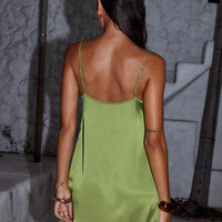 Apple Cider Mini Dress Green