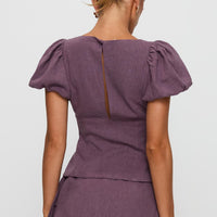 Wilhelmina Blouse Top Mauve