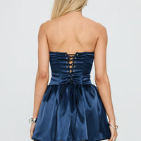 Forevermore Strapless Mini Dress Navy