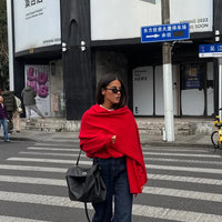 Soba Scarf Cherry Red