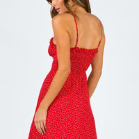 Love Birds Mini Dress Red