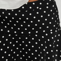 Vanish Mini Skort Black Polka