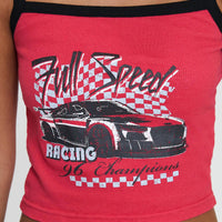 Full Speed Racing Tank Top Red