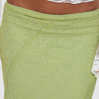Dreamcatcher Lace Maxi Skirt Green