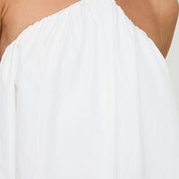 Peaco Halter Mini Dress White