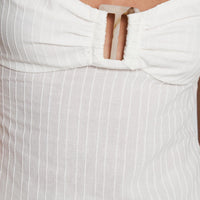 Isabetta Halter Top White Petite