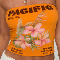 Pacific Issue Top Orange