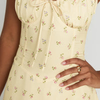 Members Only Maxi Dress Yellow Floral