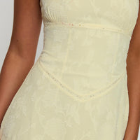 South Of France Maxi Dress Yellow