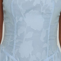 Angeleina Maxi Dress Blue Floral
