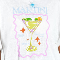 Martini Oversized Tee White