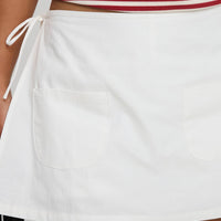 Gigi Wrap Skort White Petite