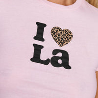 I Heart La Top Pink