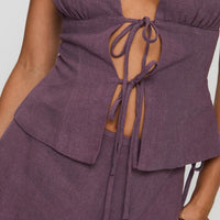 Wilhelmina Blouse Top Mauve
