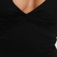 Chilli Halter Top Black