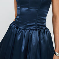 Forevermore Strapless Mini Dress Navy