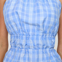 Havenbrook High Neck Top Blue