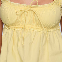 Thalira Top Yellow