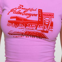 Palm Canyon Tee Pink