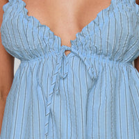 Abigayle Top Blue Stripe