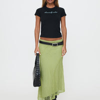 Chronically Online Graphic Top Black