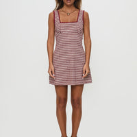 Dasha Mini Dress Red Check