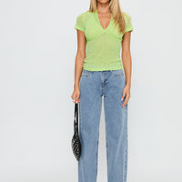 Darla Low Rise Straight Jean Vintage Blue Wash