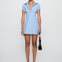 Motley Mini Dress Blue Stripe