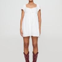 Monsterrat Mini Dress White