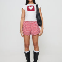Were Lovers Baby Tee White