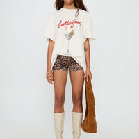 Unwind In Peace Oversized Tee White