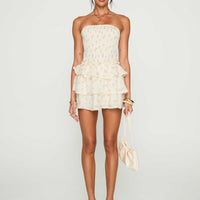 Sunkiss Frill Mini Dress Floral