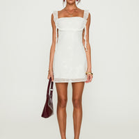 Lanai Mini Dress White Floral