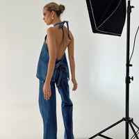 Hills Halter Denim