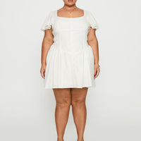 Forever More Mini Dress White Curve