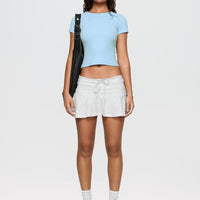 Baseline Scoop Rib Tee Light Blue