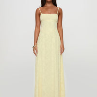 South Of France Maxi Dress Yellow