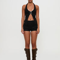 Moderna Lace Shorts Black