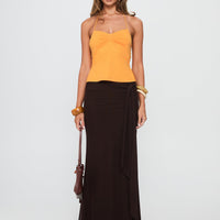 Rehna Halter Top Orange