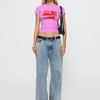 Palm Canyon Tee Pink
