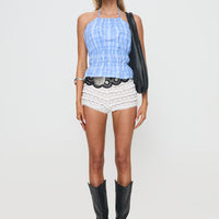 Havenbrook High Neck Top Blue