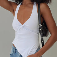 Chilli Halter Top White