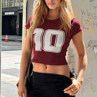 Baseline Rib Tee One Zero Red